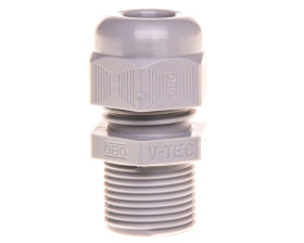 Dławnica kablowa poliamidowa PG11 IP68 V-TEC L PG11 srebnnoszara 2024195
