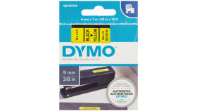 Taśma Do Drukarek D1 9Mm X 7M Czarny/Żółty S0720730