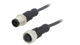 M12a04ml12aflsb001 Kabel Do Czujników/Automatyki 4Pin M12-M12 1M Wtyk Wtyk