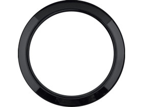 Serie 1930 Ramka 1 pojedyncza z wycięciem do elementów centralnych Twinpoint czarny 138191 HAGER