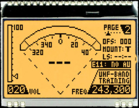 Graphic display, 128 x 64 character, FSTN, viewing area: 51 x 31 mm, EA DOGM128W-6