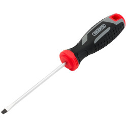 Draper 13386 Slotted Soft Grip Screwdriver, SL4 x 100mm