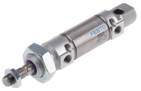 Siłownik pneumatyczny skok: 10mm Festo Ø 25mm dwustronnego działania Action 151.5mm z amortyzacją pneumatyczną