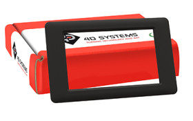 Osłona ekranu do Wyświetlacz uLCD 148.5 x 94 x 8.4mm gen4-BEZEL-50B 4D Systems