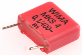 Kondensator foliowy 100nF 200 V ac, 400 V dc WIMA Poliester rozstaw: 10mm THT ±10