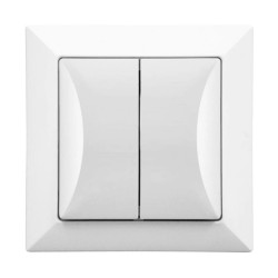 OPAL Wyłącznik zwierny żaluzjowy biały WP-10Z Op BI