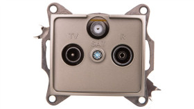 Domo Gniazdo Rtv/Sat Przelotowe Szampańskie 011340050 25042