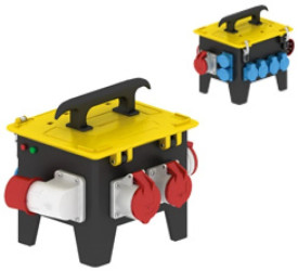 Rozdzielnica przenośna 6x16A 230V, 2xCEE 16A 5P 400V, 1xCEE 32A 5P 400V, 1xFI40/0,03A, 1xC16A/3, 3xC16/1, wtyczka CEE 32A 5P 400