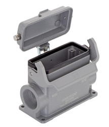 Obudowa złączy dużej mocy HARTING Montaż powierzchniowy rozmiar 16B Wpust boczny rozmiar gwintu M32 x 2