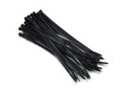 UM268.200BH-4.8 Nylonowa opaska zaciskowa, wymiary: 200x4.8mm - czarna - opakowanie 100 sztuk