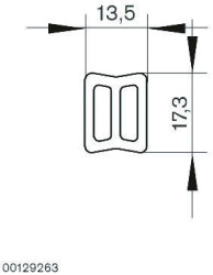 Szyna profilowa, 3000mm x 13.5mm x 17.3mm Bosch Rexroth