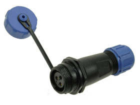 Gniazdo; SP1311C/S3I-C; 3 tory; lutowany; 2,0mm2; 4-6,5mm; SP13; na przewód; IP68; 13A; 250V; Weipu; RoHS; SP1311/S3I
