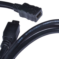 Raspberry Pi Power Port Protector Cable - 25cm [Discontinued]