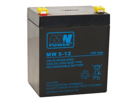 Akumulator VRLA AGM 12V 5Ah (żywotność 6-9lat) MW 5-12 T1