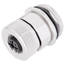 Binder 99-0432-500-04 Female 4 Pin with Screw and M20-x 1.5 Fixing Thread