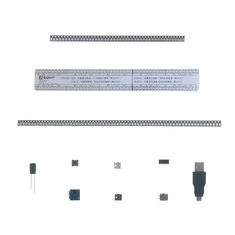 EQKIT AUL-50 Zestaw wskaźnika poziomu akustycznego DIY Lampka ze sterowaniem głosowym Spektrum audio 2x50 segmentów diod LED