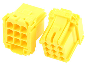 Złącze samochodowe 9-pinowe 3-rzędowe raster: 5.5mm TE Connectivity Żeński AMP MCP 2.8 Gniazdo