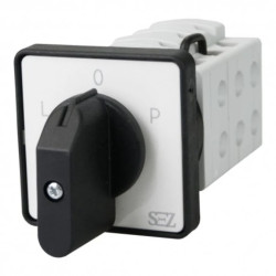 Łącznik krzywkowy L-0-P 500V 16A 3 fazowy z dźwignią oraz szyldem S16 JD 9151 C6