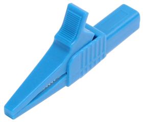 Krokodylek bezp. gn. 4mm KK262-BU CAT II 1000V 19A niebieski