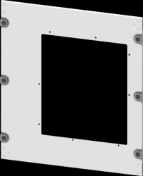 Aperture, rectangular, sheet steel, (W x H x D) 600 x 550 x 10 mm, light gray, 8PQ2055-6BA07