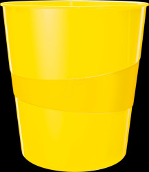 52781016 WOW waste paper basket, 15 l, yellow