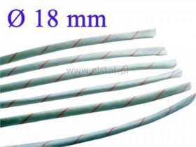 Rurka elektroizolacyjna jedwab szklany; fi 18mm/1m