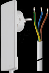 8183 Innovative space-saving lever connection cable, white