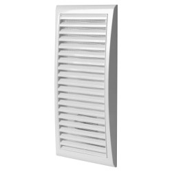 Kratka wentylacyjna z siatką 142x298mm brąz MW128BR