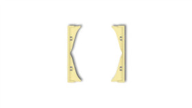 Mini Ramka Pośrednia Do Gniazd Podwójnych Kanarkowa 43Mrp-2