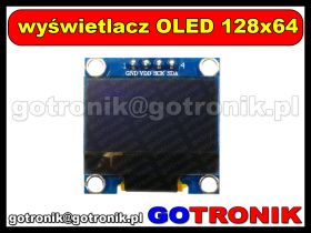 Moduł monochromatycznego wyświetlacza OLED