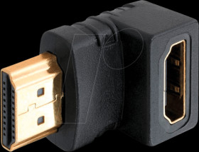 HDMI compact plug/socket adapter