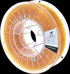 PT2020TQ PETG-S filament, translucent yellow, 2.85 mm, 2200 g