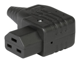 Złącze IEC IEC C21 Montaż na kablu Żeński 16A Kąt Proste Schurter