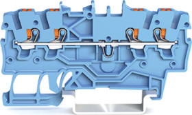 4-wire feed-through terminal, spring-clamp connection, 0.14-1.5 mm², 1 pole, 13.5 A, 8 kV, blue, 2200-1404