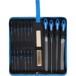 Brilliant Tools BT103030 File Set 19-Piece Metal/Wood/Plastic Use