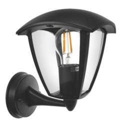 Oprawa elewacyjna Surva czarna E27 mocowanie z doł