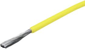 FEP-switching strand, highly flexible, 1.5 mm², 392 x 0.07 mm, yellow, outer Ø 2.5 mm, BYB-5-94F881
