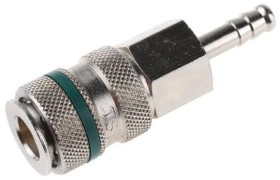 Szybkozłączka pneumatyczna, materiał Mosiądz, RS PRO Rectus 17, Schrader NW5