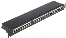Patch panel RACK 19cali 24xRJ45 PP-24/RJ6-C/FTP-S