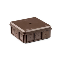 Puszka n/t NSW 90x90x37 IP55 brązowa 35418715 Simet