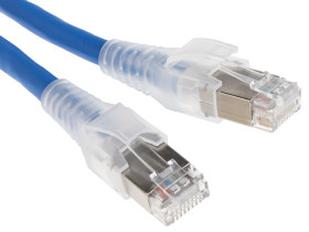 Kabel Ethernet Cat6a długość 1m Z zakończeniem Belden LSZH l. żył: 8 średnica 6.1mm