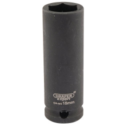 Draper Expert 06888 Expert 15mm 3/8&quot; Sq. Dr. Hi-Torq&#xAE; 6 Point Deep Impact Socket
