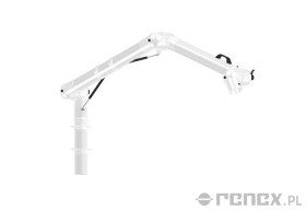 Ramię ALSIDENT 1710mm do systemu CHEMICAL RESISTANT 100 montowane do blatu - białe połączenia