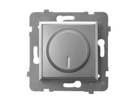 ARIA Ściemniacz uniwersalny do obciążenia żarowego halogenowego oraz LED srebro ŁP-8UL2/m/18 OSPEL