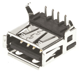 Złącze USB A Przewlekany Żeński 2.0 ,1-portowe