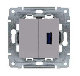 DANTE Gniazdo multimedialne USB inox 454151