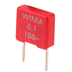 Wima MKS2D031001A00KS MKS2 0.1uF &#xB1;10% 100V Radial Polyester Capacitor