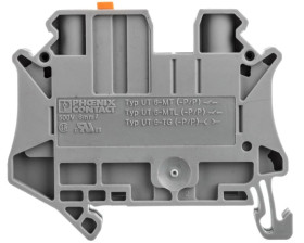 Złączka przelotowa 2-przewodowa z odłącznikiem nożowym 6mm2 szara UT 6-MT P/P 3064072 /50szt./