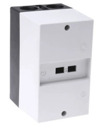 Obudowa DIN, 95.5 x 80 x 135mm, kolor: Biały, IP41, IP55, RS PRO