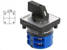 Wyłącznik 16A, 3tory 2 war ( 0-1 ) 48x48mm IP20
